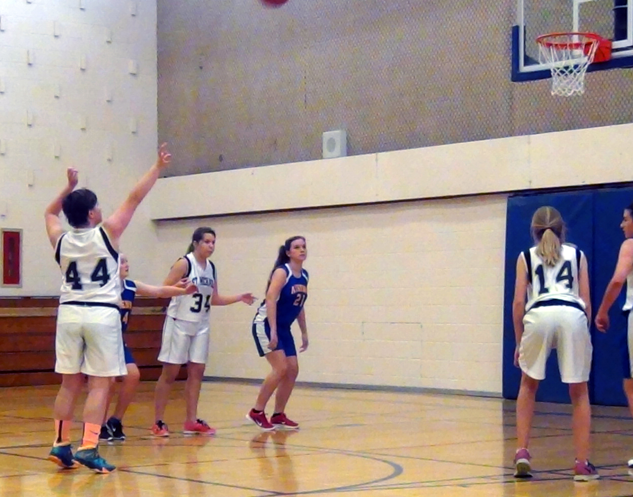 St. Mike’s Junior Girls Basketball beat Athens 32-28
