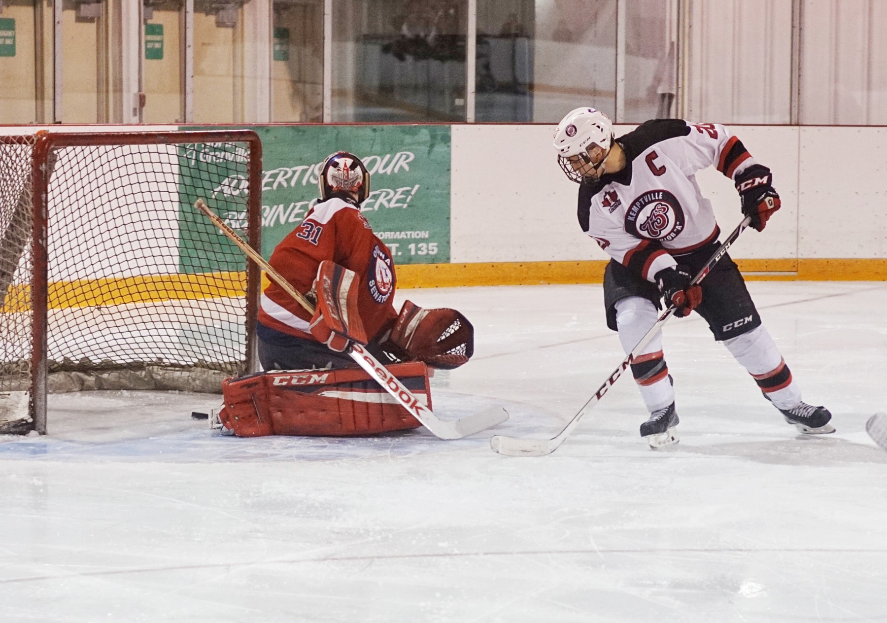73’s shut out Jr. Sens 3-0