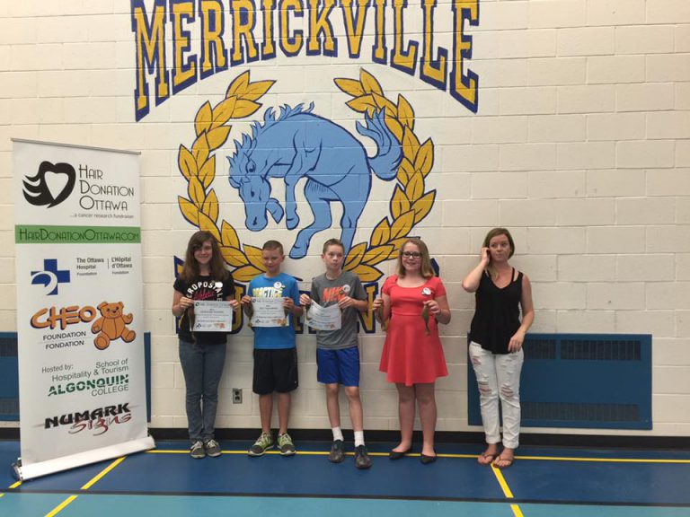 Merrickville students donate their hair to charity