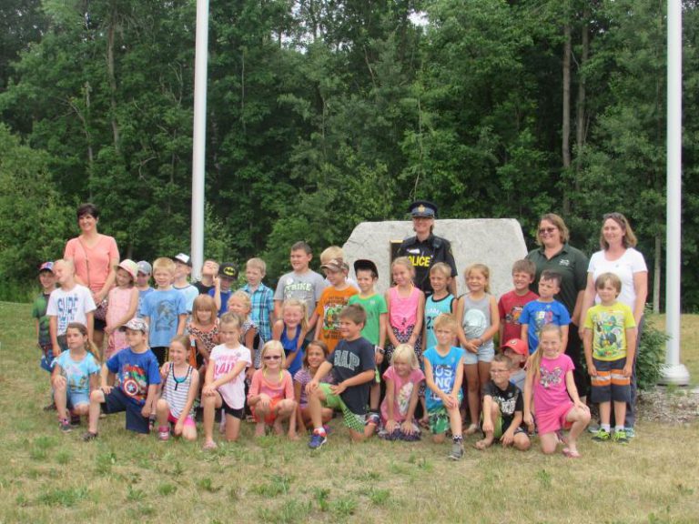 Local students visit Prescott OPP detachment