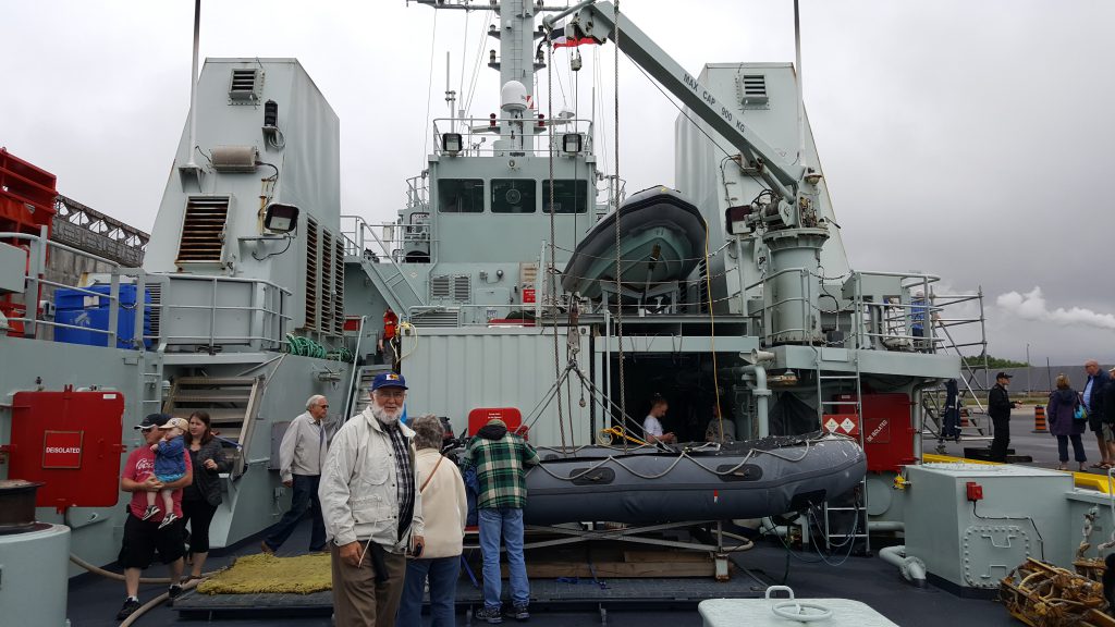 Back deck of the HMCS Goose Bay