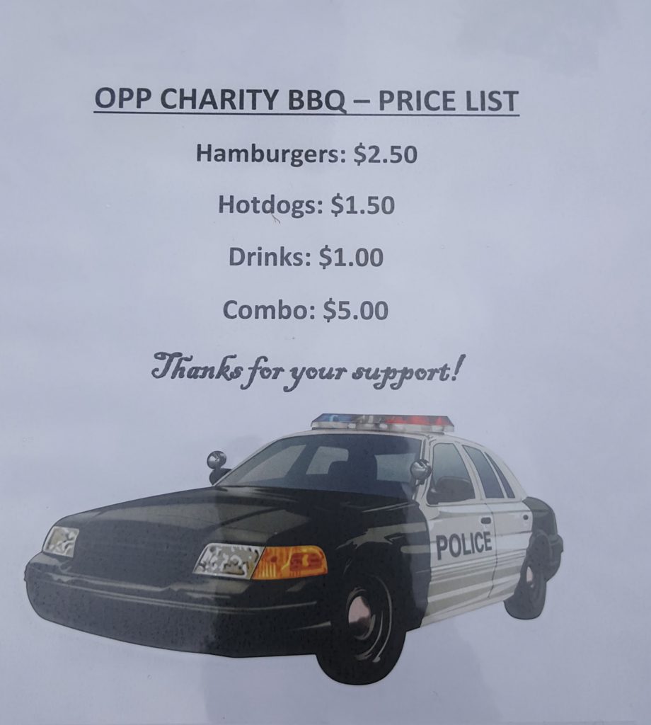 Photo Credit: Drew Hosick - OPP Charity BBQ prices