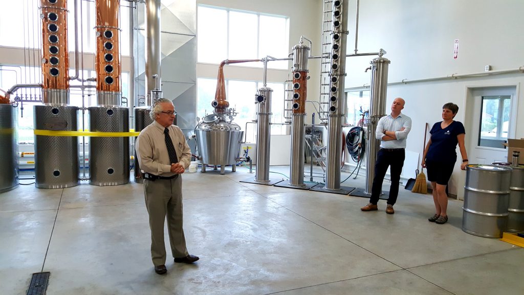 Photo Credit: Drew Hosick - King's Lock Craft Distillery - Edwardsburgh/Cardinal Mayor Pat Sayeau speaking