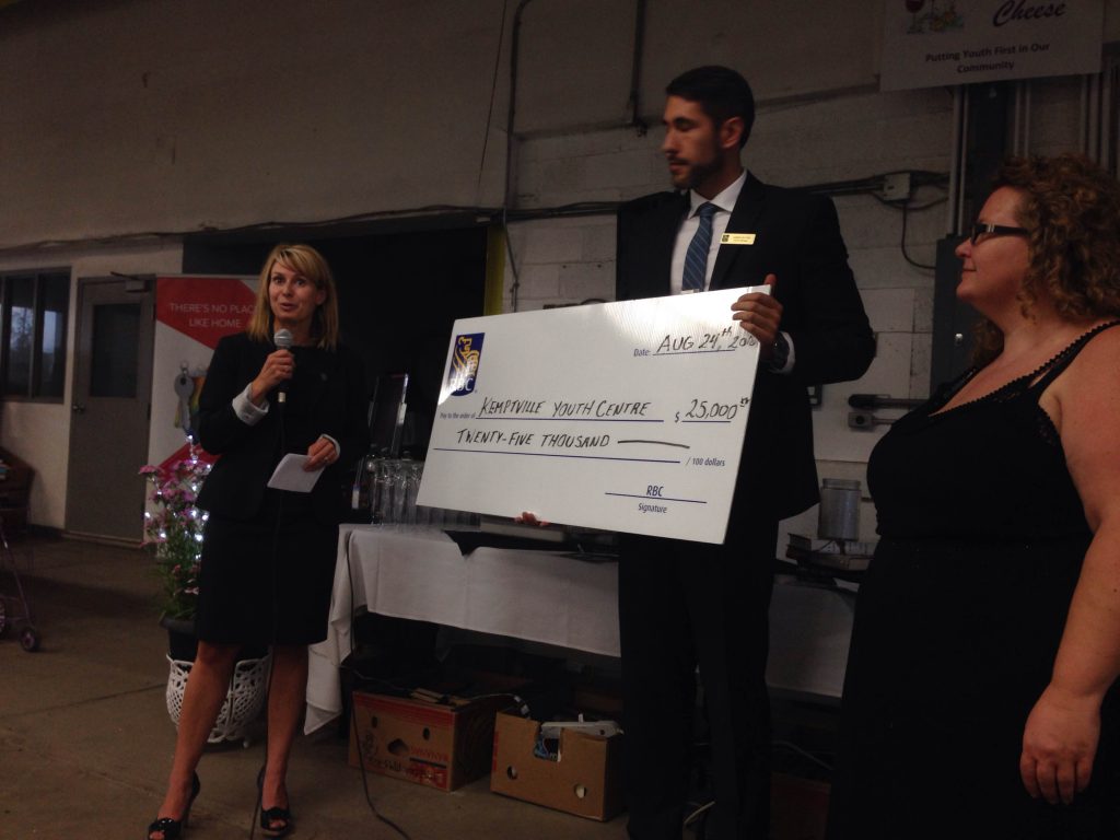 Photo Credit: Jamieson Bridal - Cheque Presentation to KYC by RBC