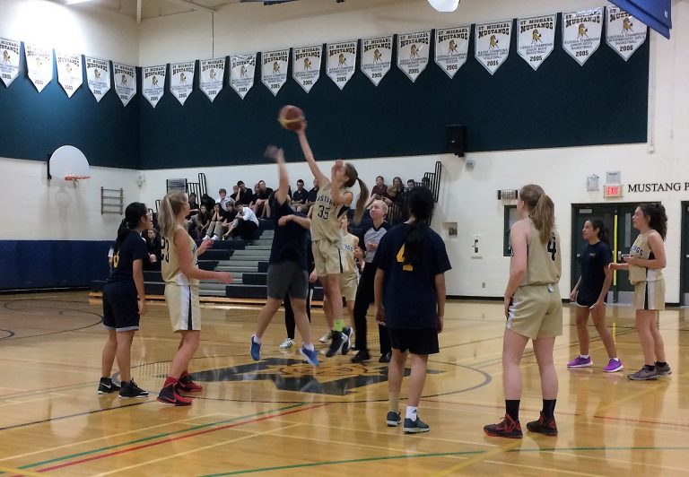St. Mike’s Mustangs Senior Girls Basketball Team beats Fulford Academy 60-14