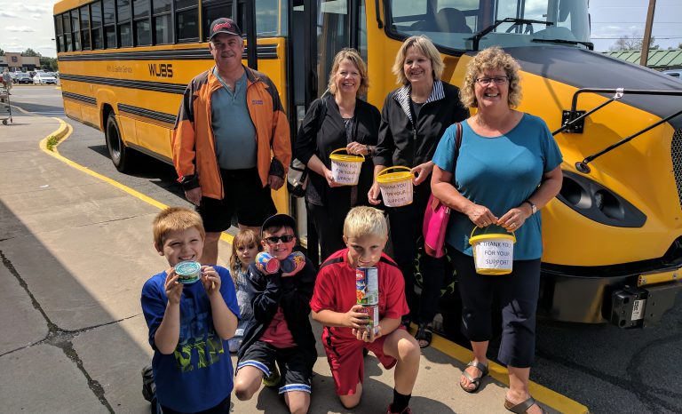 Fill-The-Bus helps restock shelves at House of Lazarus