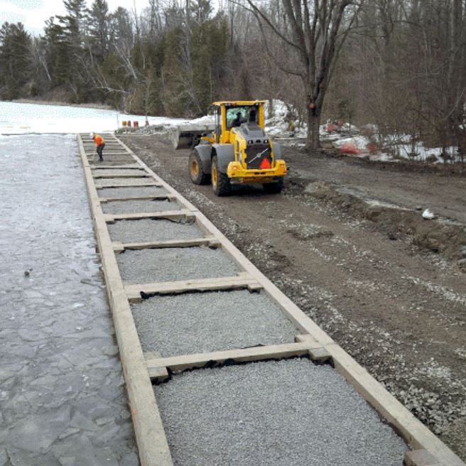 Construction on the Lower Nicholson Wharf is Drawing to a Close