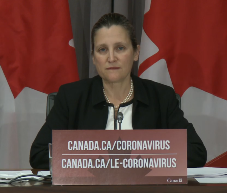 Freeland acknowledges systemic racism very present in Canada