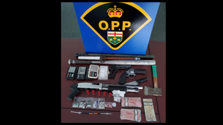 OPP seize weapon and drugs in Augusta Township
