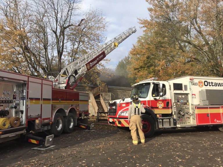 Fire at the Strathmere resort in North Gower