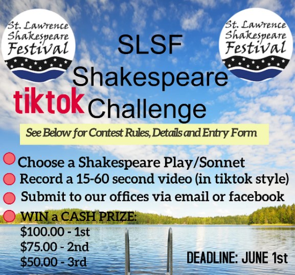 St. Lawrence Shakespeare Festival Launches Shakespeare Challenge