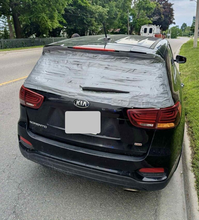 Police remind drivers not to cover up their windows